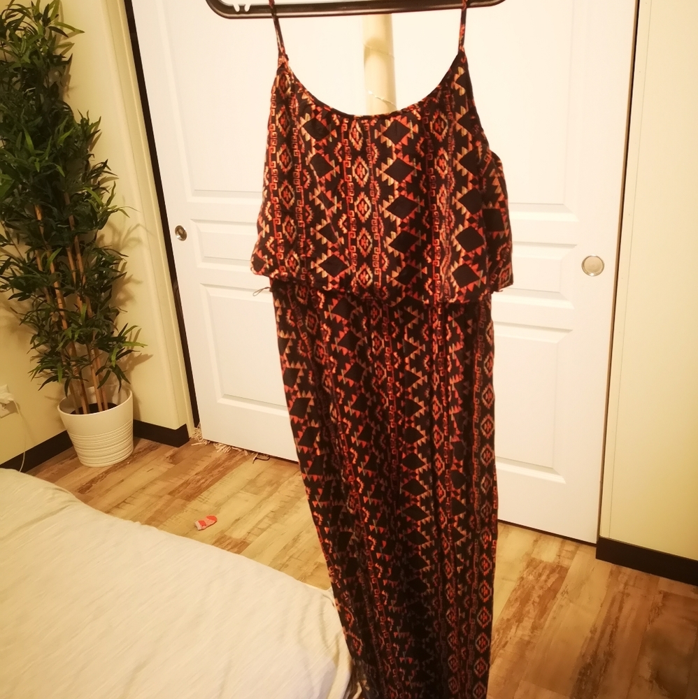 Tribal pattern Maxi dress